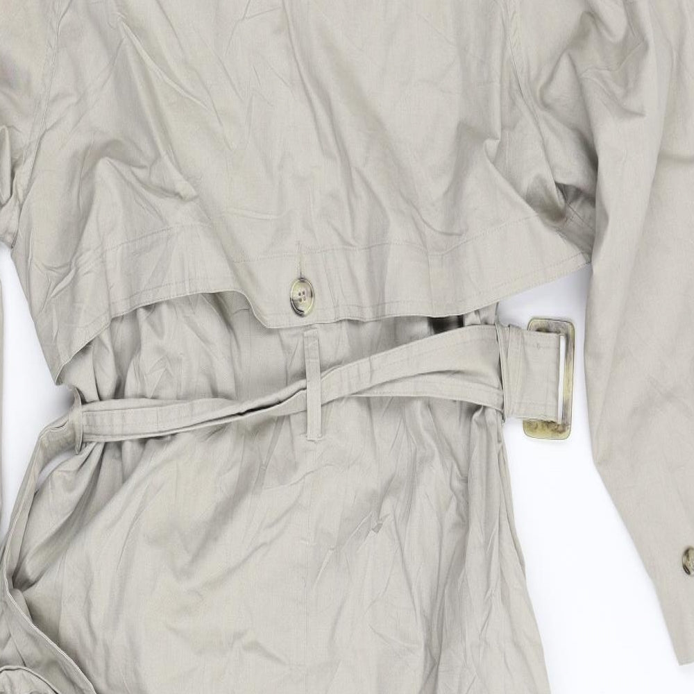 Together Womens Beige   Trench Coat Coat Size 10