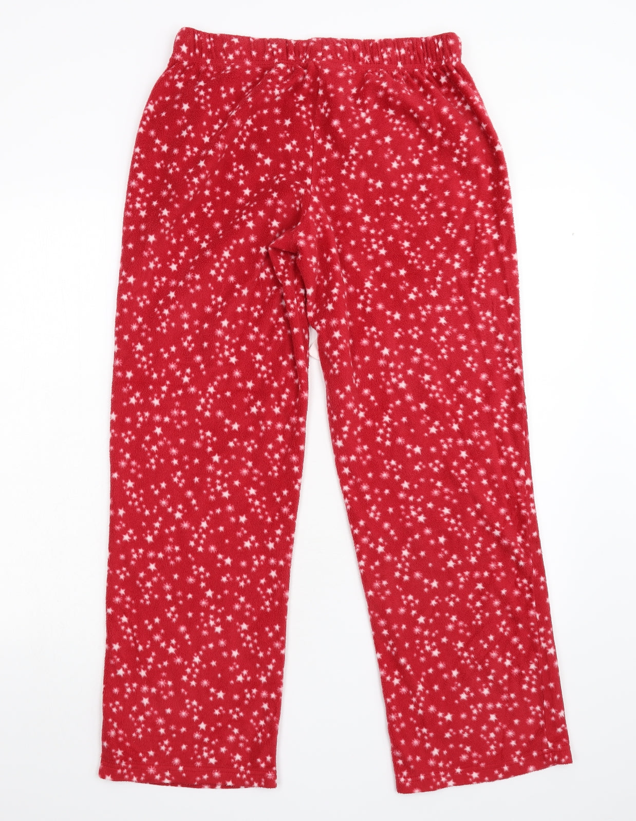 NEXT Womens Red Geometric Fleece  Pyjama Pants Size 12