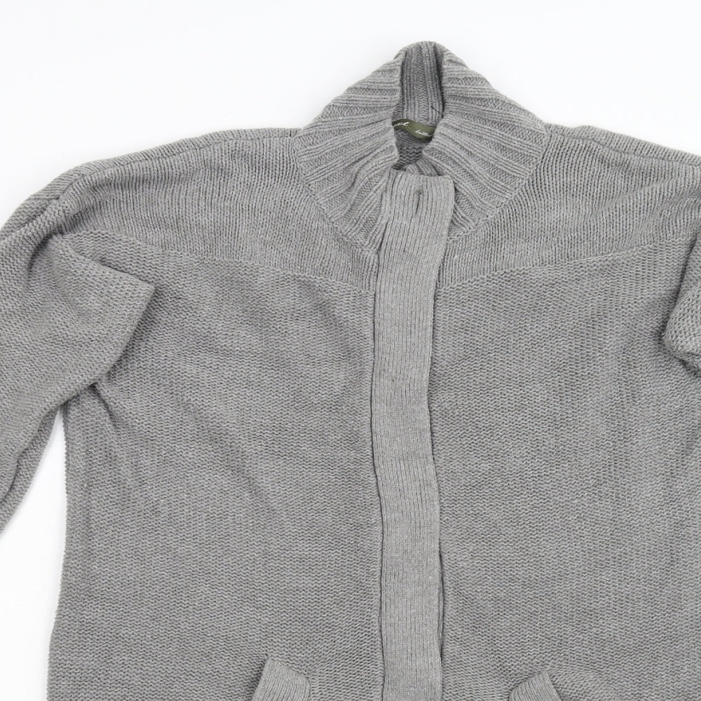 NEXT Womens Grey  Knit Cardigan Jumper Size 16