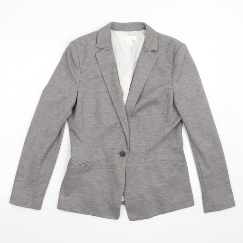 H&M Womens Grey   Jacket Suit Jacket Size 12