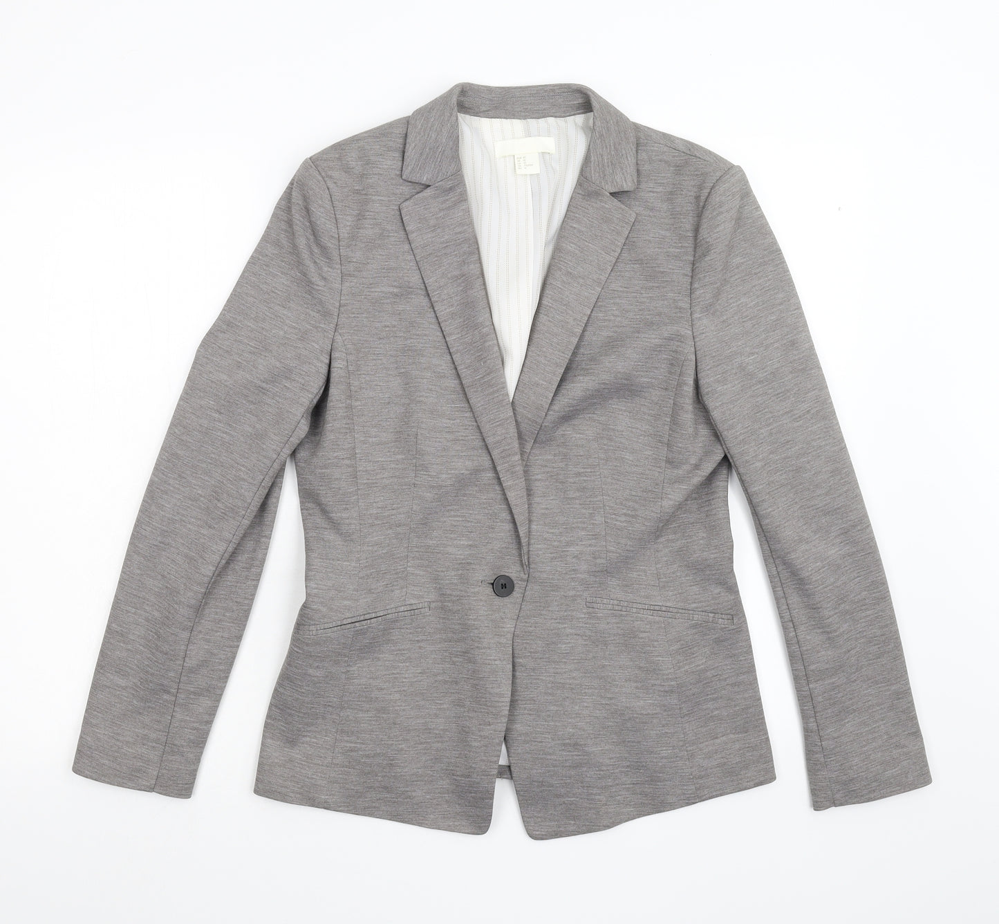 H&M Womens Grey   Jacket Suit Jacket Size 12
