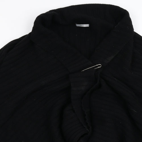 M&S Womens Black  Knit Cardigan Jumper Size 16