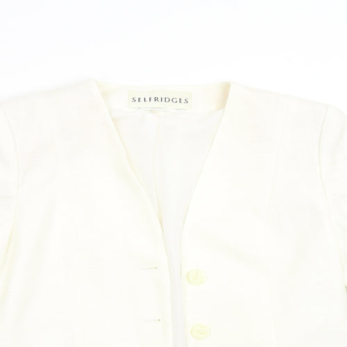 Selfridges Womens Ivory   Jacket Suit Jacket Size 14