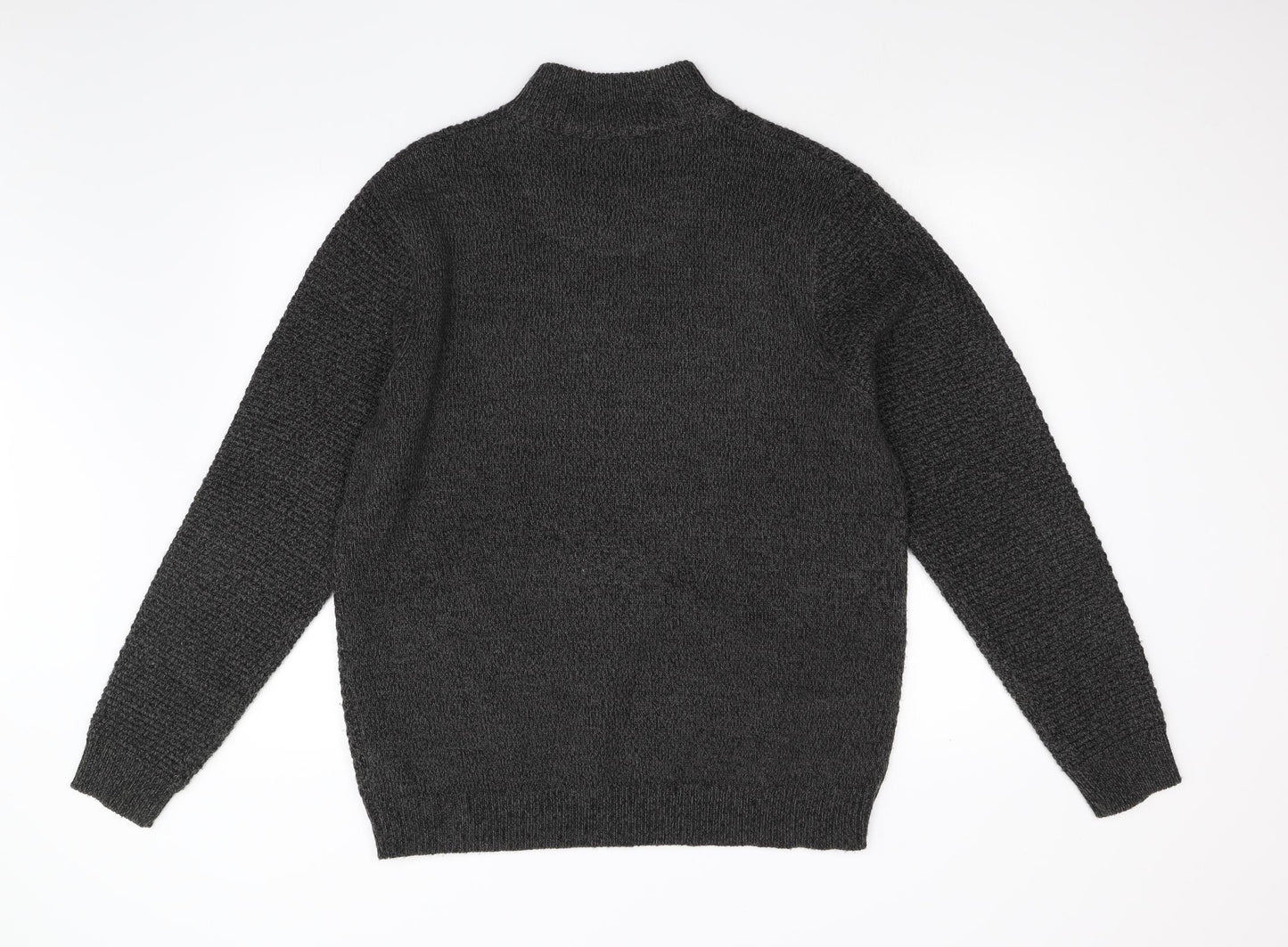 F&F Mens Grey  Knit Pullover Jumper Size XL
