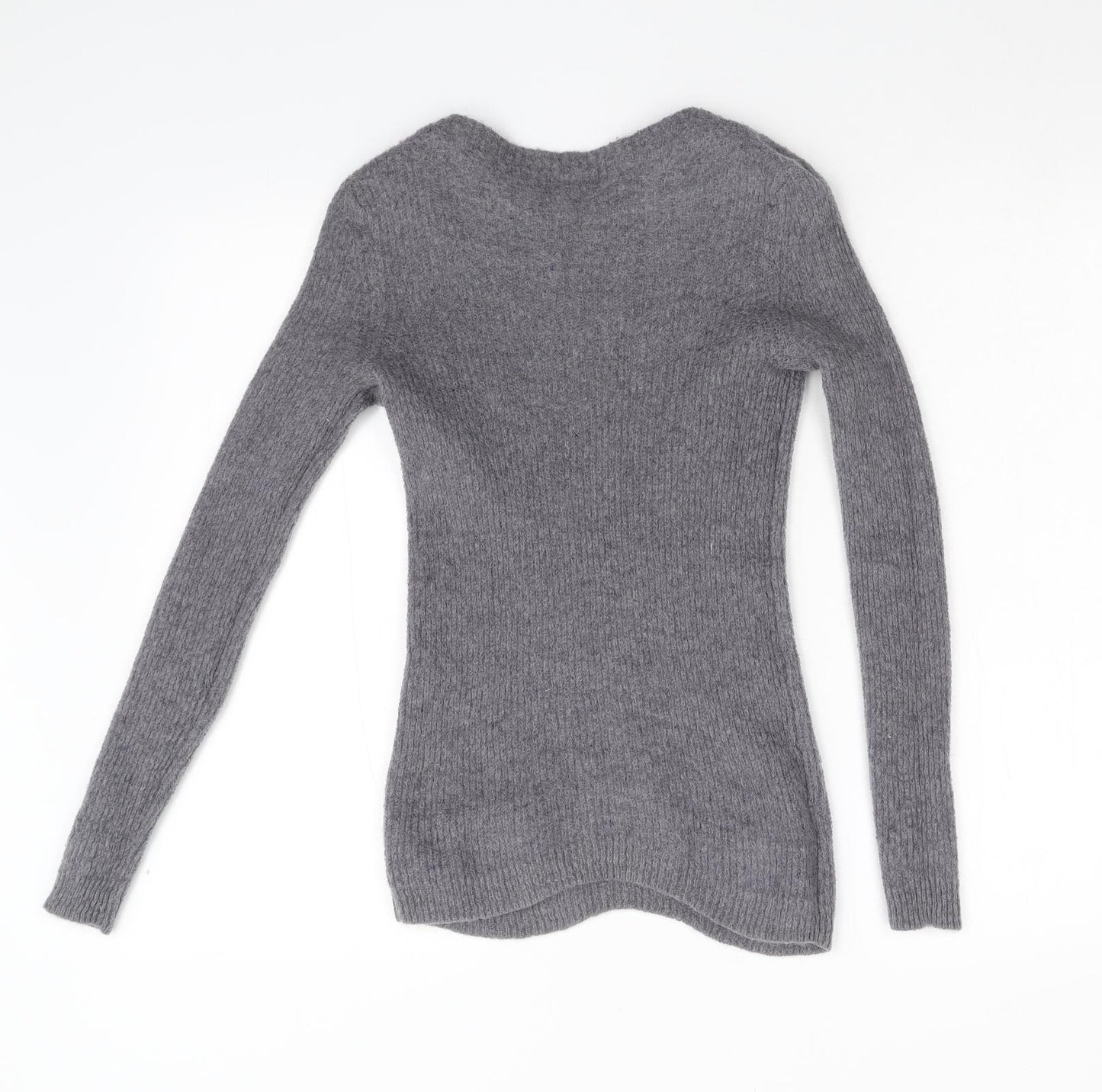 Laura Ashley Womens Grey  Knit Pullover Jumper Size 8