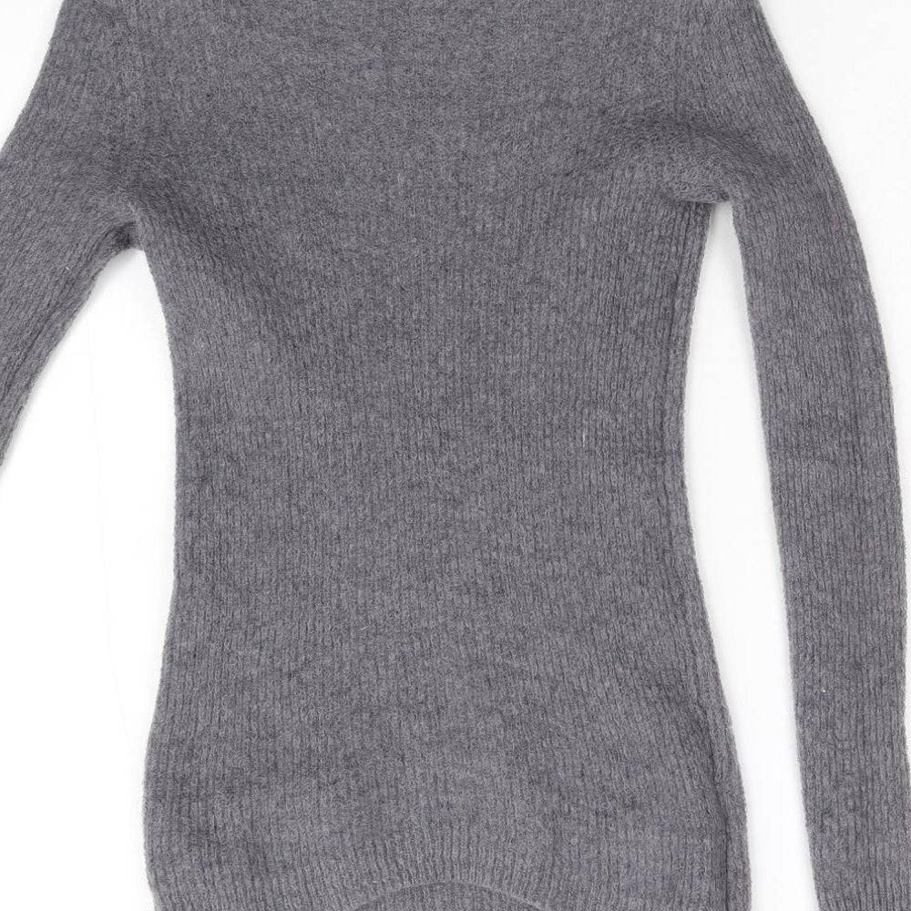 Laura Ashley Womens Grey  Knit Pullover Jumper Size 8
