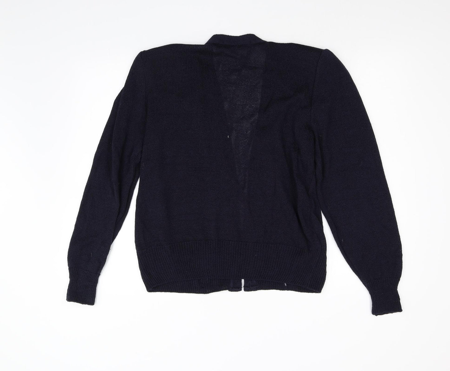 M&S Womens Blue  Knit Cardigan Jumper Size 16