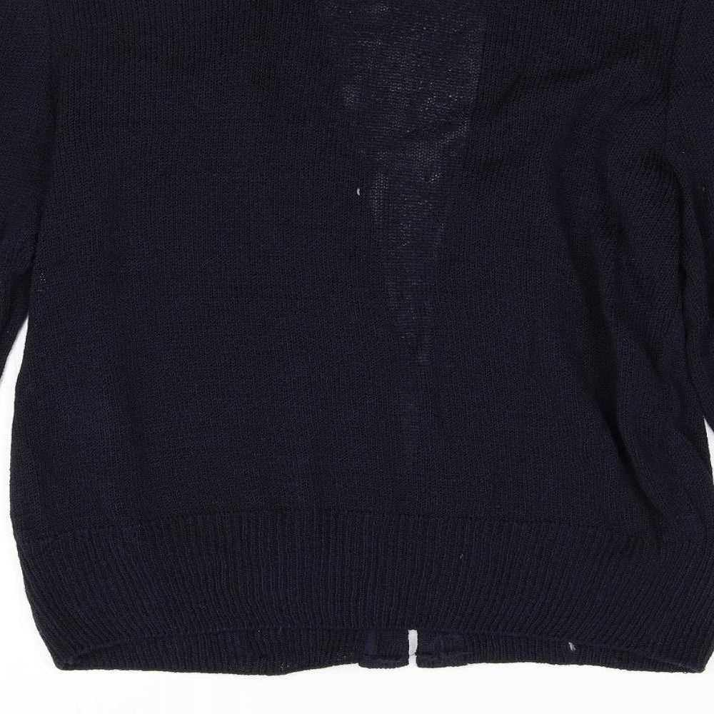 M&S Womens Blue  Knit Cardigan Jumper Size 16