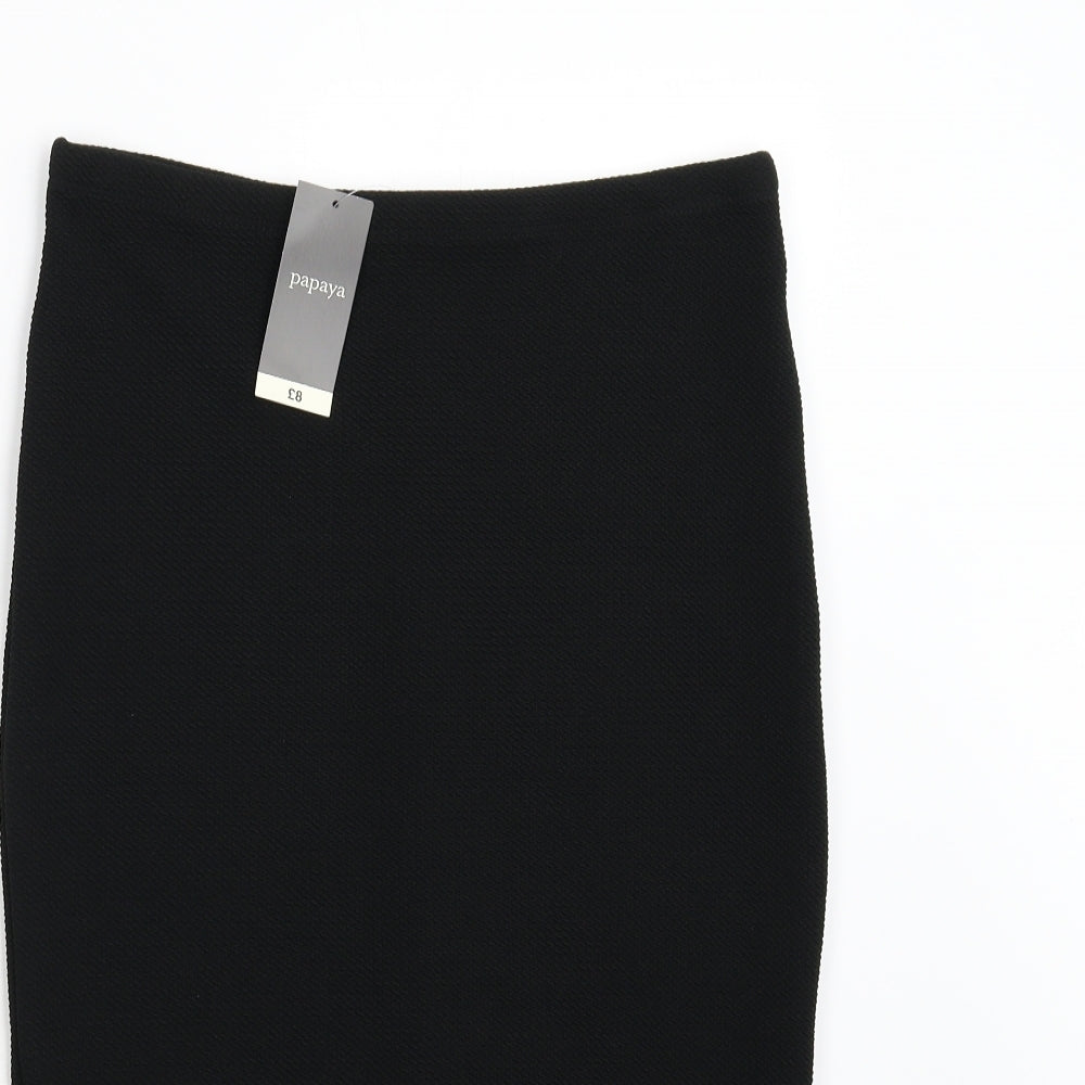 Papaya Womens Black   Straight & Pencil Skirt Size 12