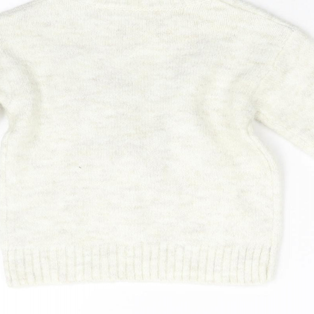 Nutmeg Baby Ivory  Knit Pullover Jumper Size 18-24 Months  - Christmas