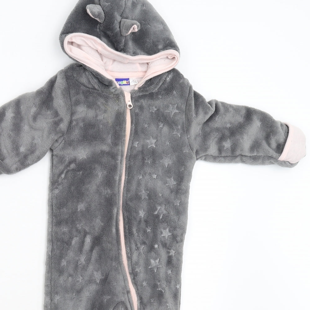 Lupilu Baby Grey    One-Piece Size 9-12 Months