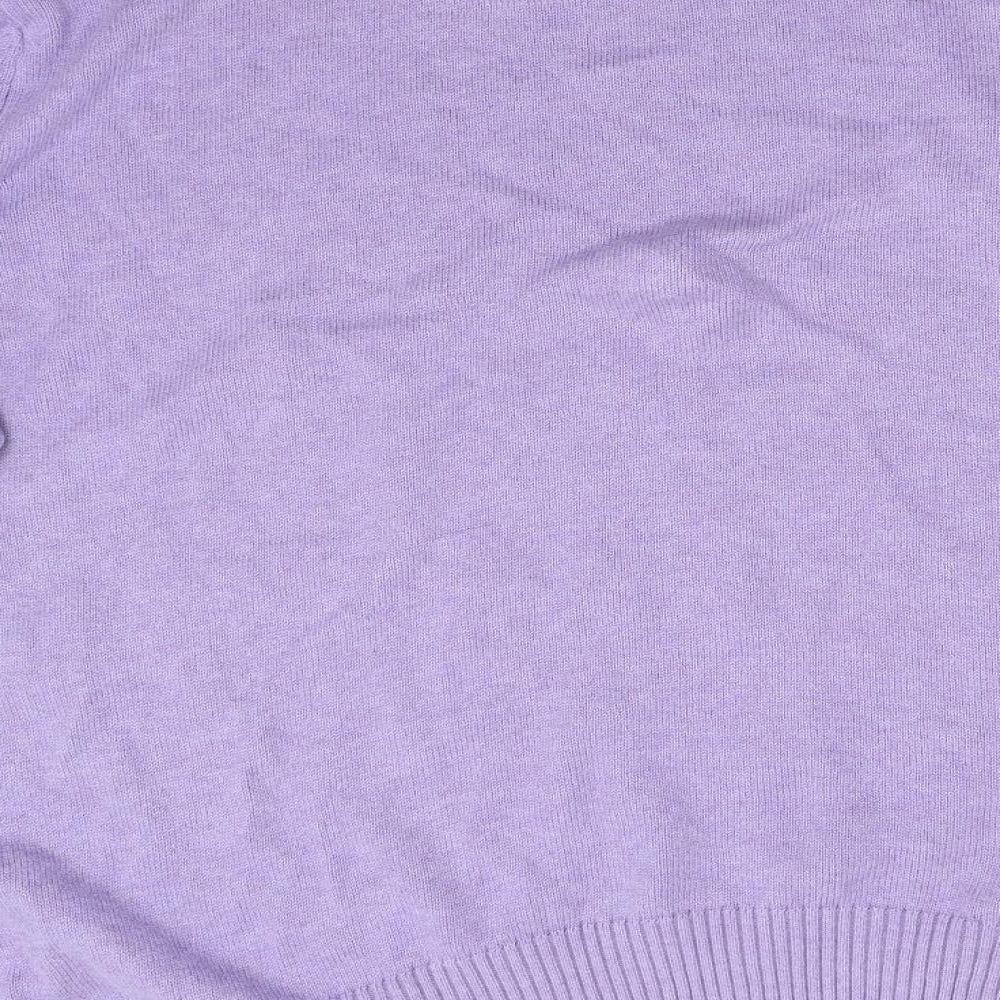 Maine Mens Purple  Knit Pullover Jumper Size 3XL