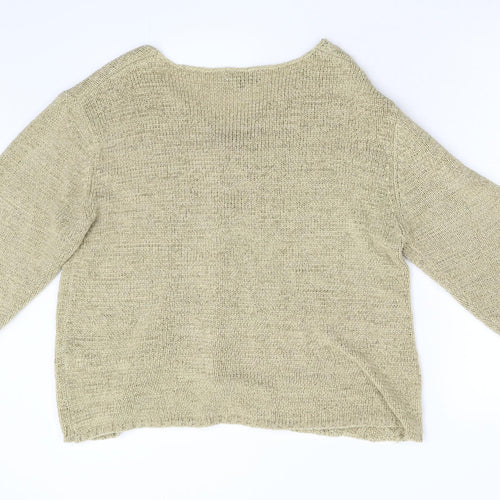 First Avenue Womens Beige  Knit Pullover Jumper Size XL