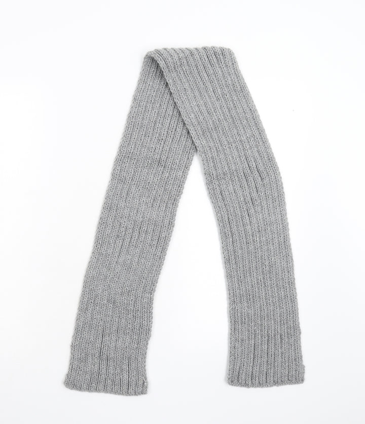 Preworn Unisex Grey Knit Scarf