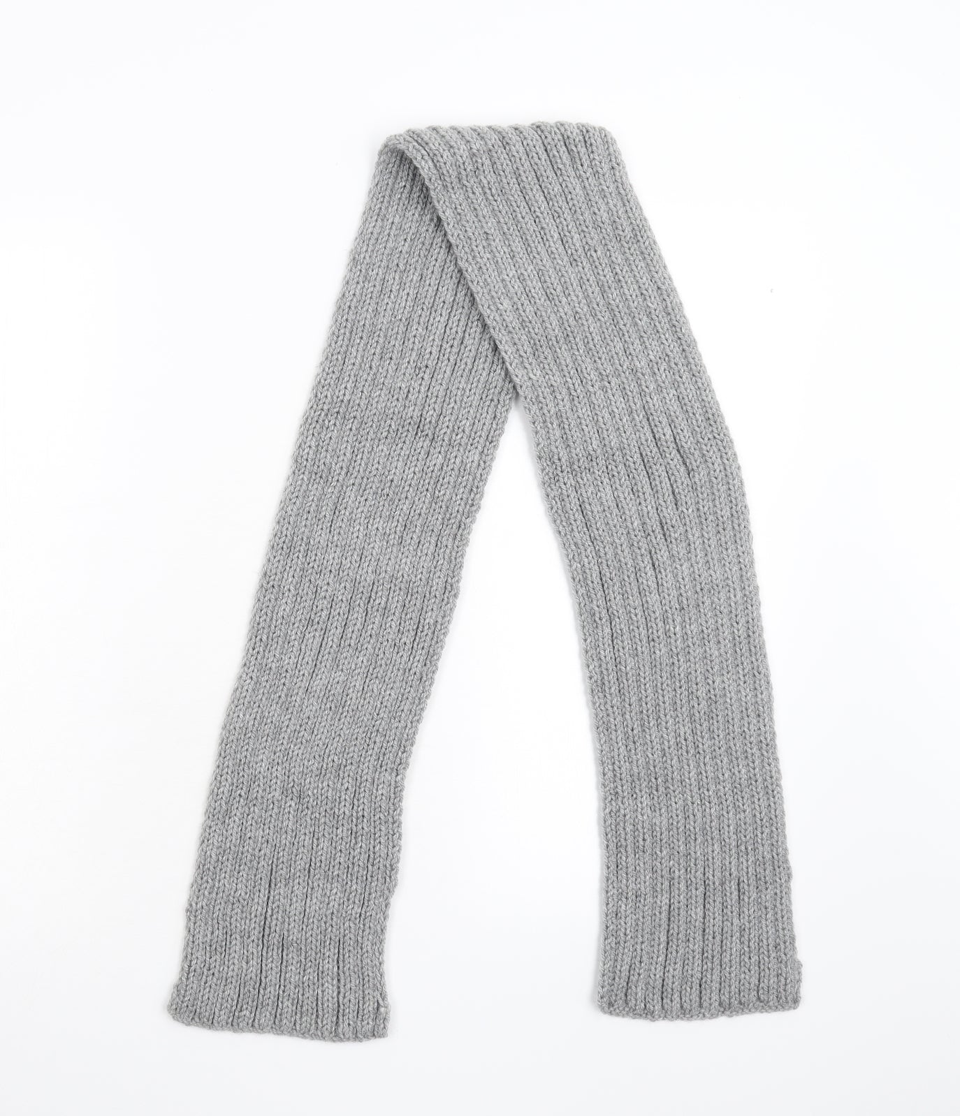 Preworn Unisex Grey  Knit  Scarf