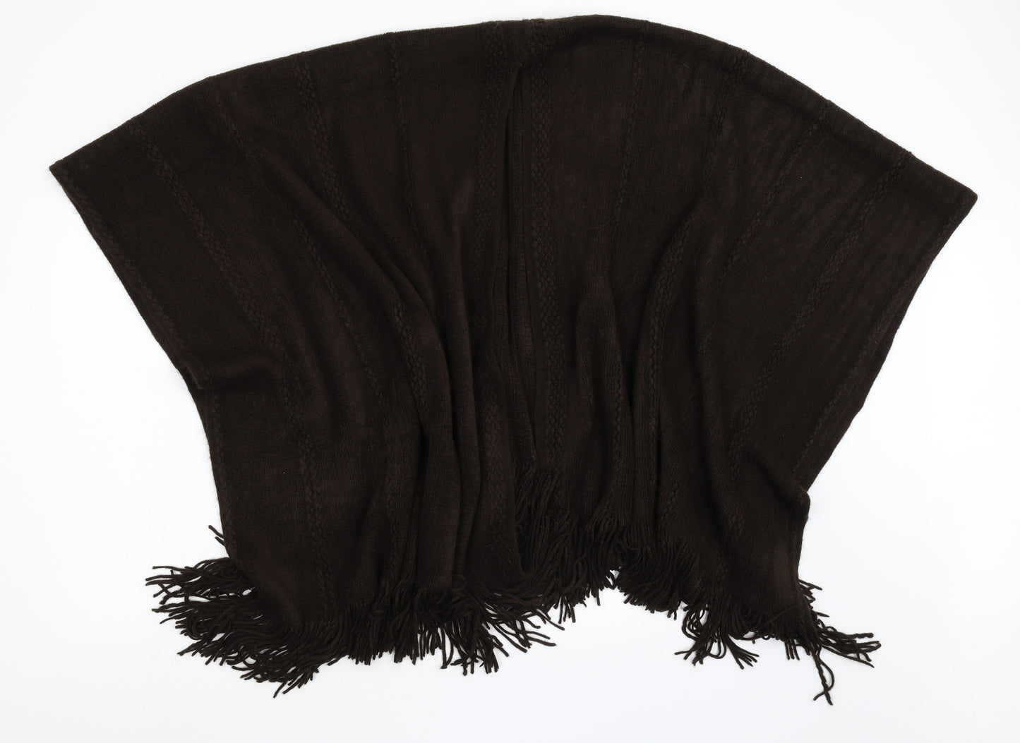 Debenhams Womens Brown  Knit  Poncho One Size