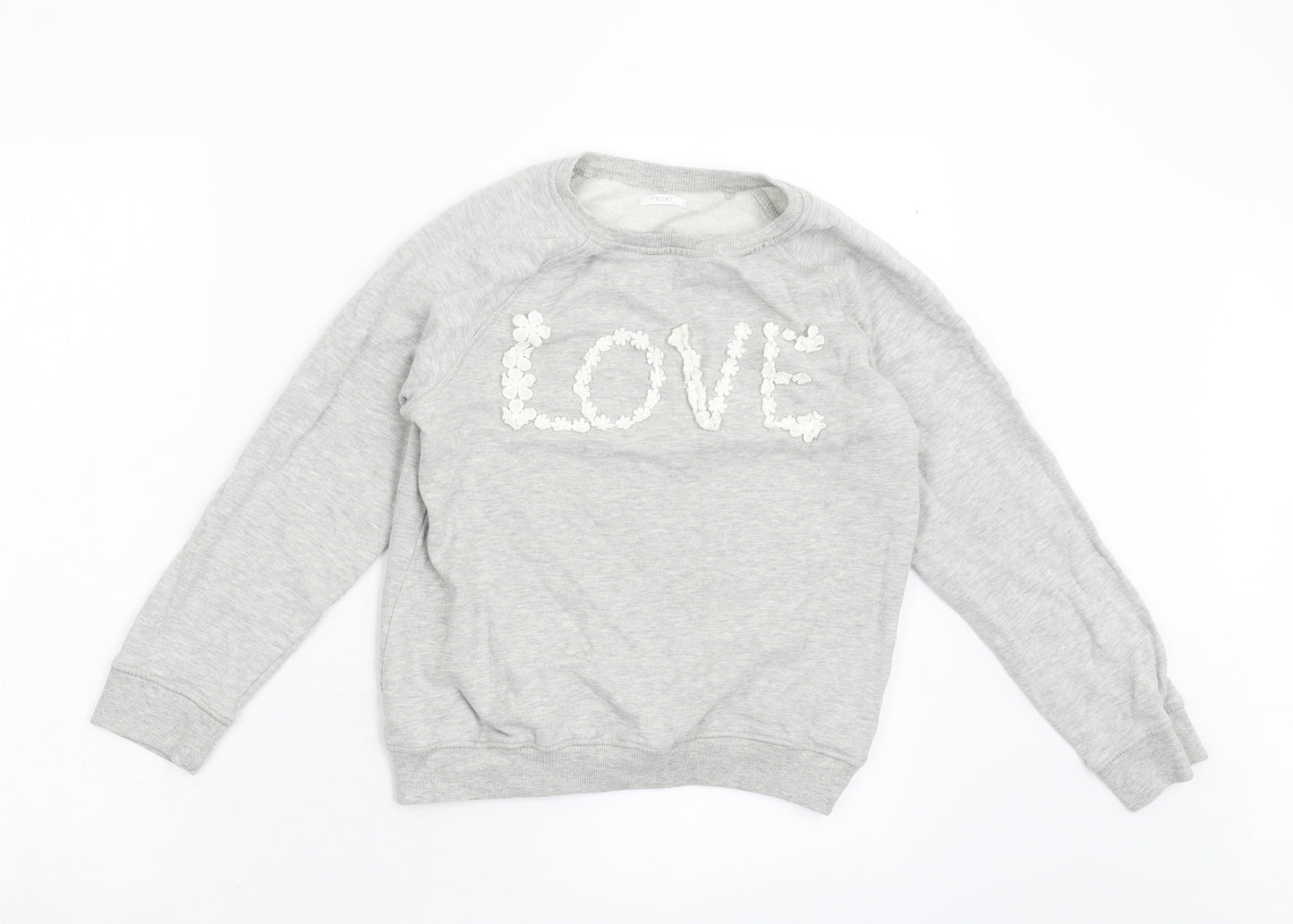 NEXT Girls Grey   Pullover Sweatshirt Size 12 Years