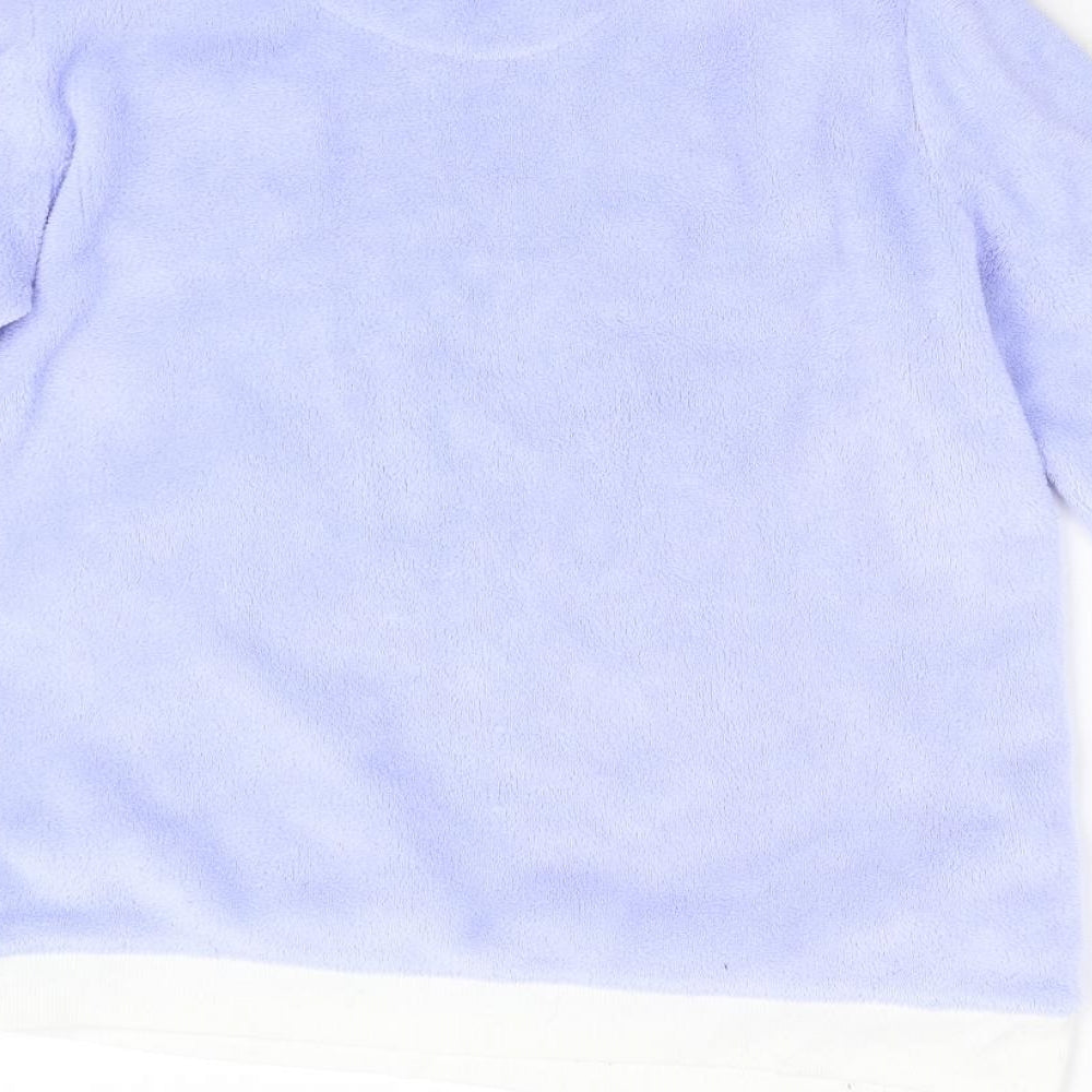 Primark Womens Purple  Fleece Top Pyjama Top Size 10
