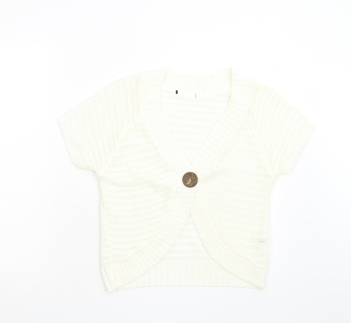 BM Womens Ivory   Cardigan Jumper Size M
