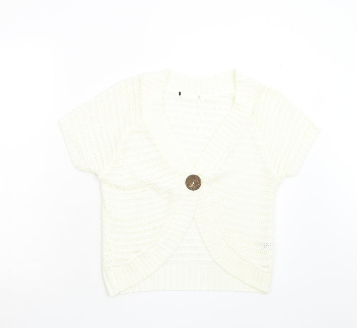 BM Womens Ivory   Cardigan Jumper Size M