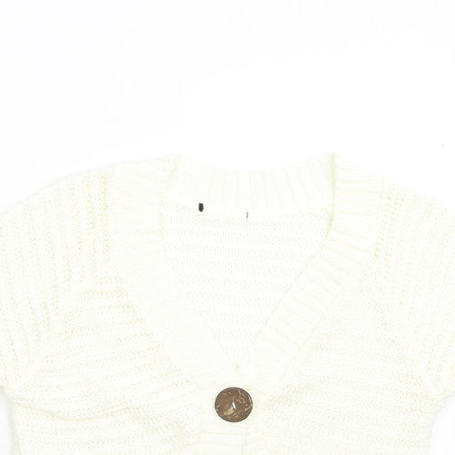 BM Womens Ivory   Cardigan Jumper Size M