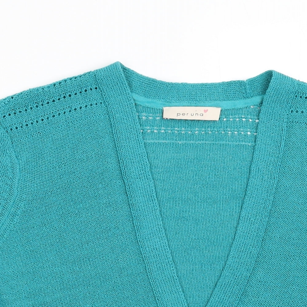 Per Una Womens Green   Cardigan Jumper Size 18