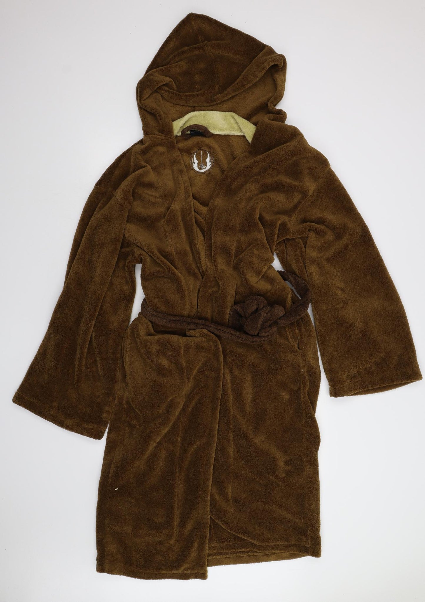 Groovy UK Ltd Mens Brown Solid Fleece  Robe One Size