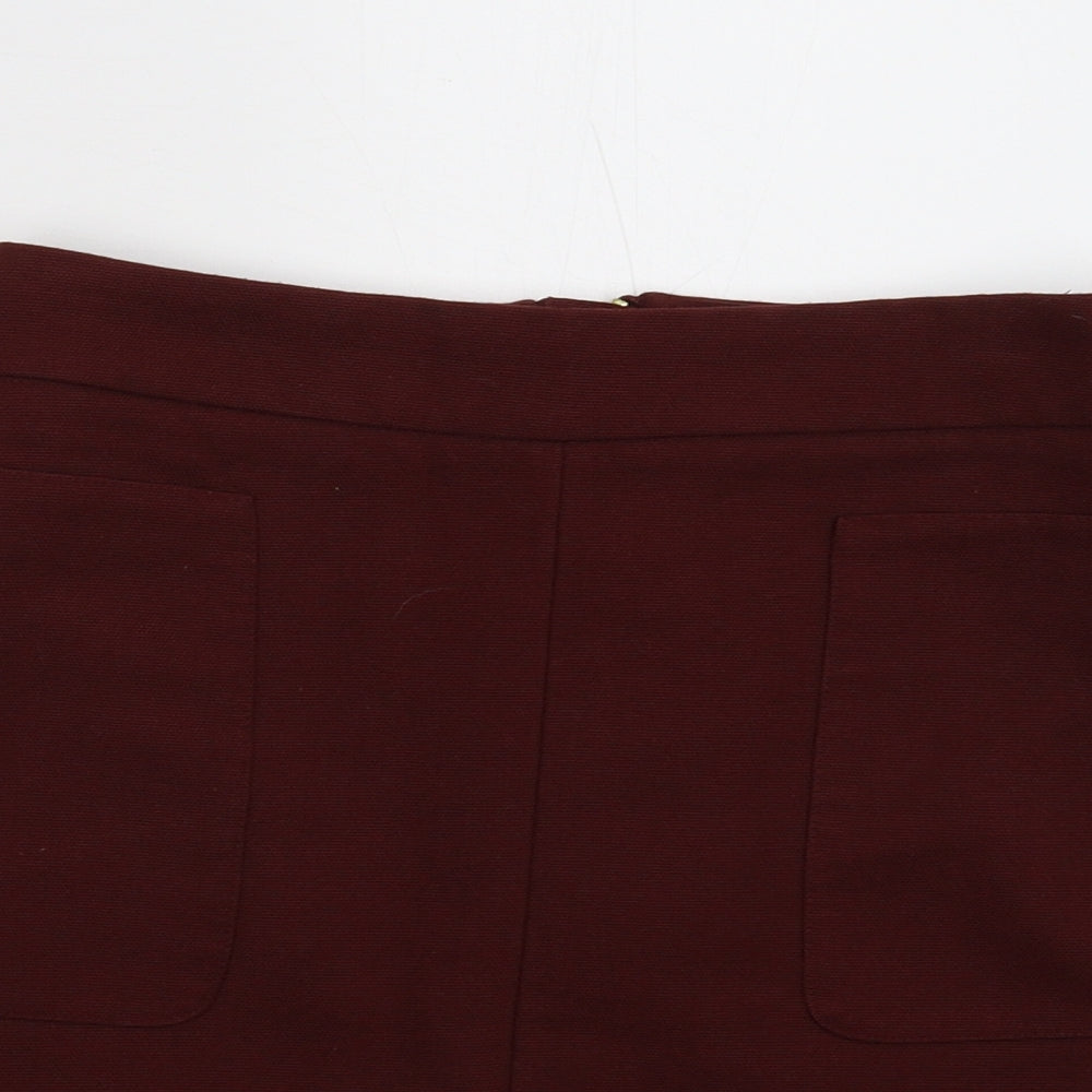 H&M Womens Red   Mini Skirt Size 10