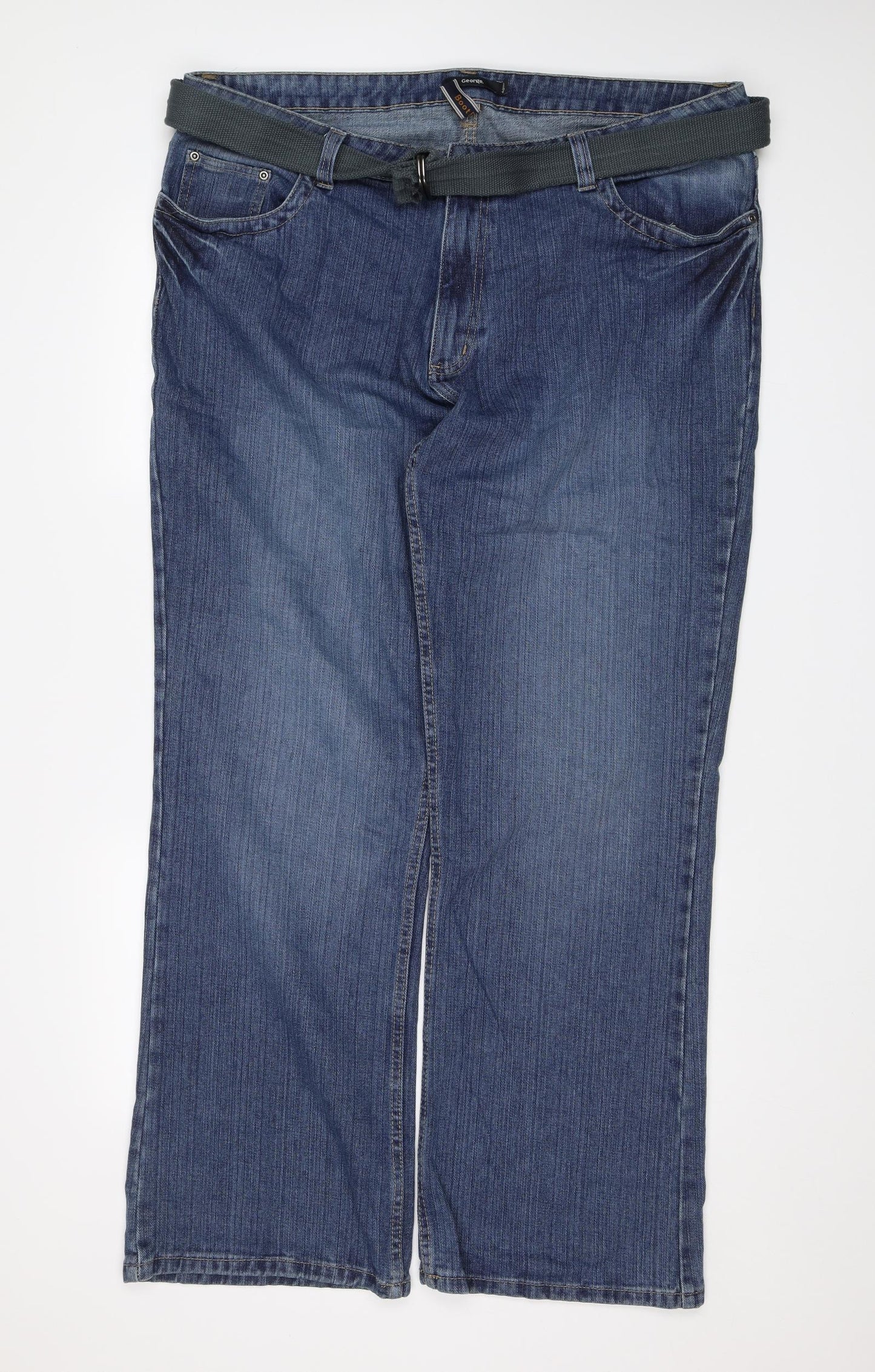 George Mens Blue   Bootcut Jeans Size 42 in L31 in