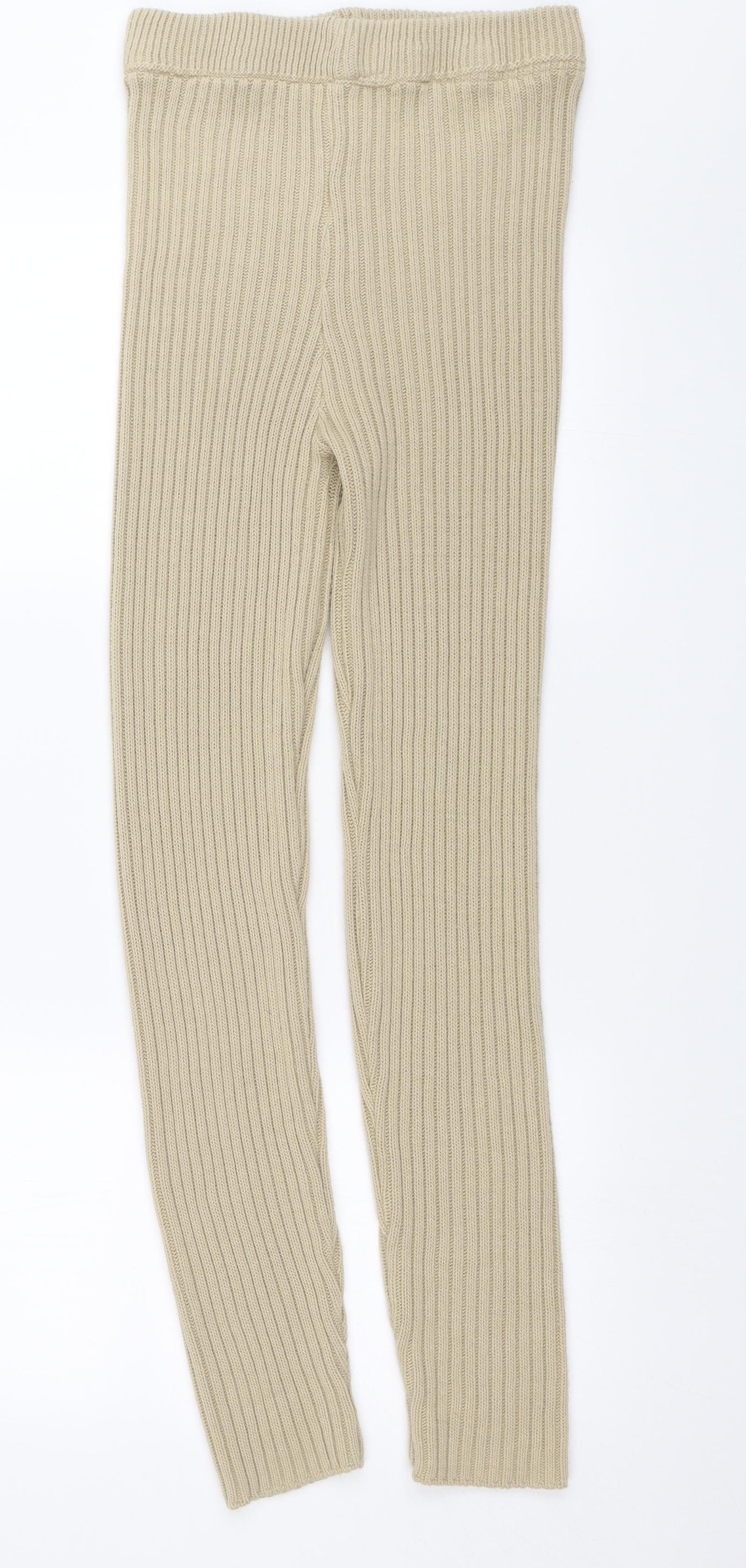 Preworn Womens Beige Solid   Lounge Pants Size M  - Waist size 28 inches