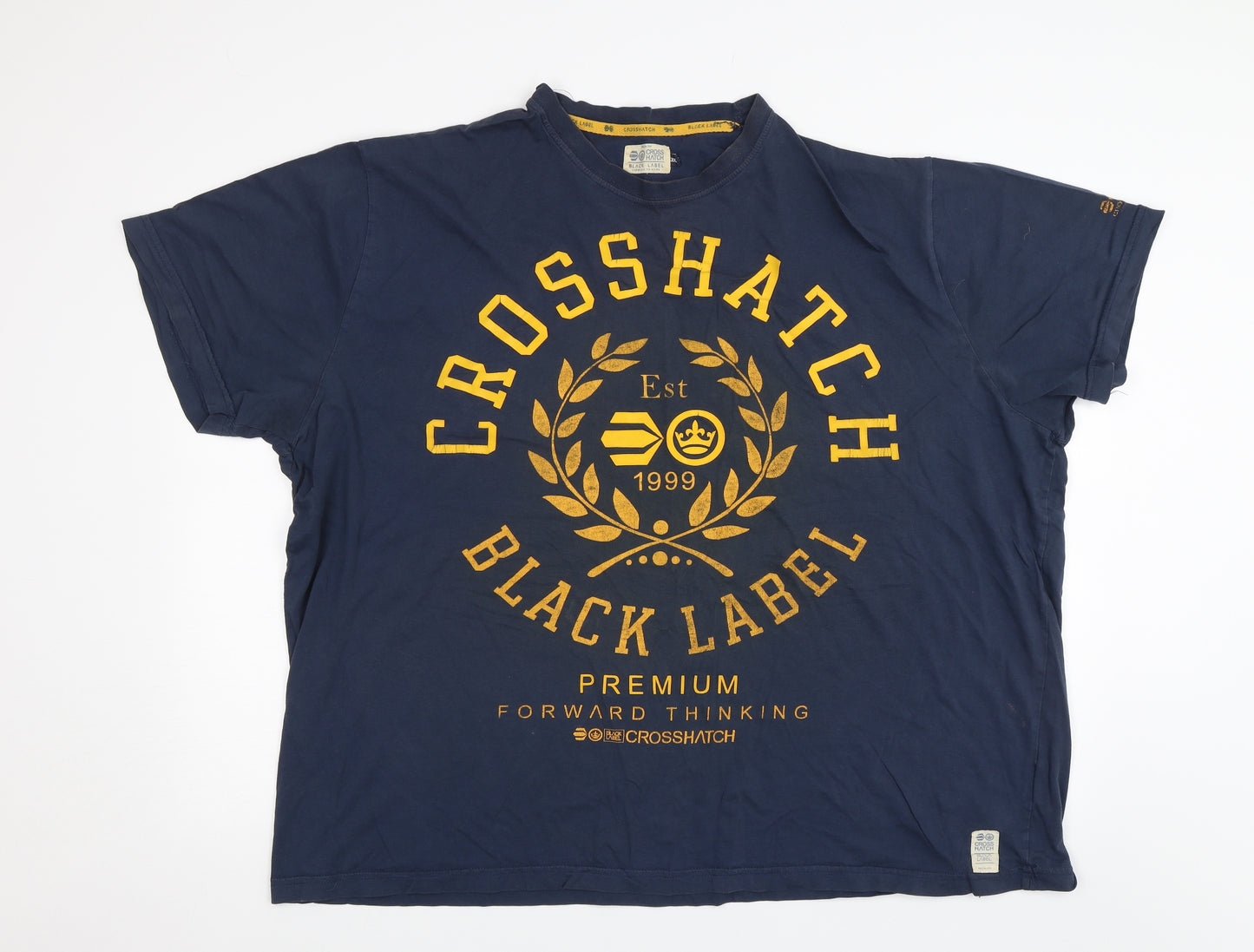 Cross Hatch Mens Blue    T-Shirt Size 3XL