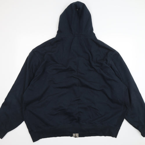 Jacamo Mens Blue   Full Zip Hoodie Size 3XL