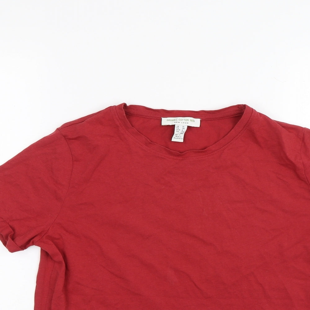 New Look Womens Red   Basic T-Shirt Size 10