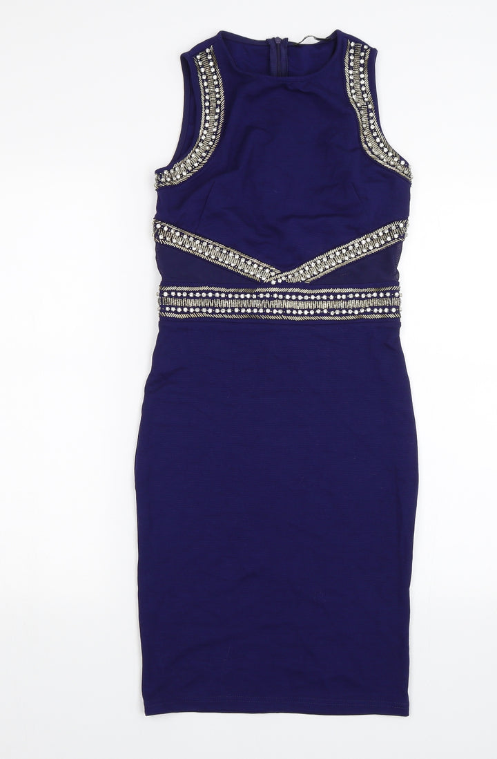 TFNC Womens Blue Bodycon Size S