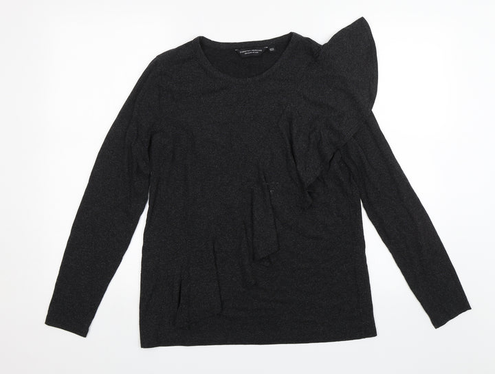 Dorothy Perkins Womens Black   Basic Blouse Size 12