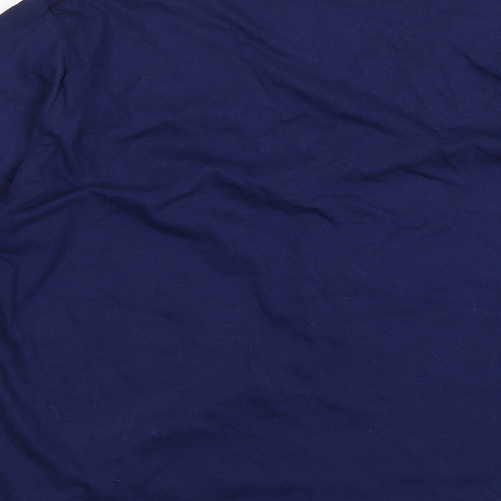 M&Co Womens Blue Solid  Top Pyjama Top Size 14