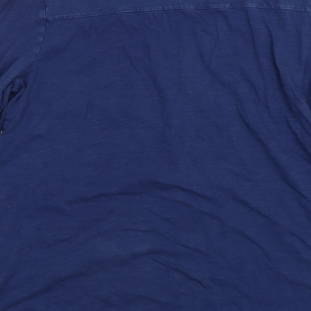 Mantaray Womens Blue Floral  Tunic Blouse Size 16