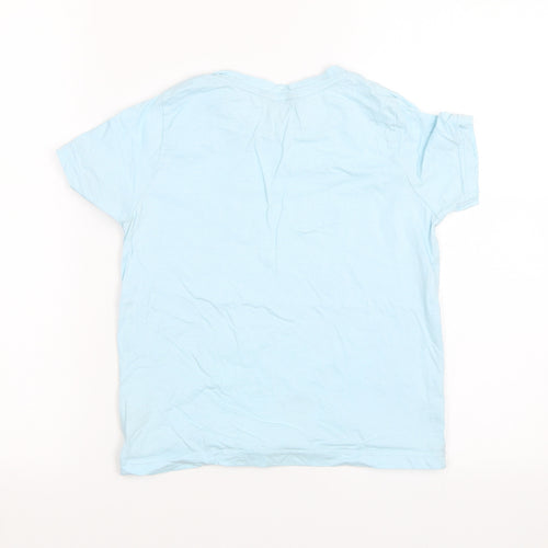 Fluid Girls Blue   Basic T-Shirt Size 9-10 Years  - Let it snow