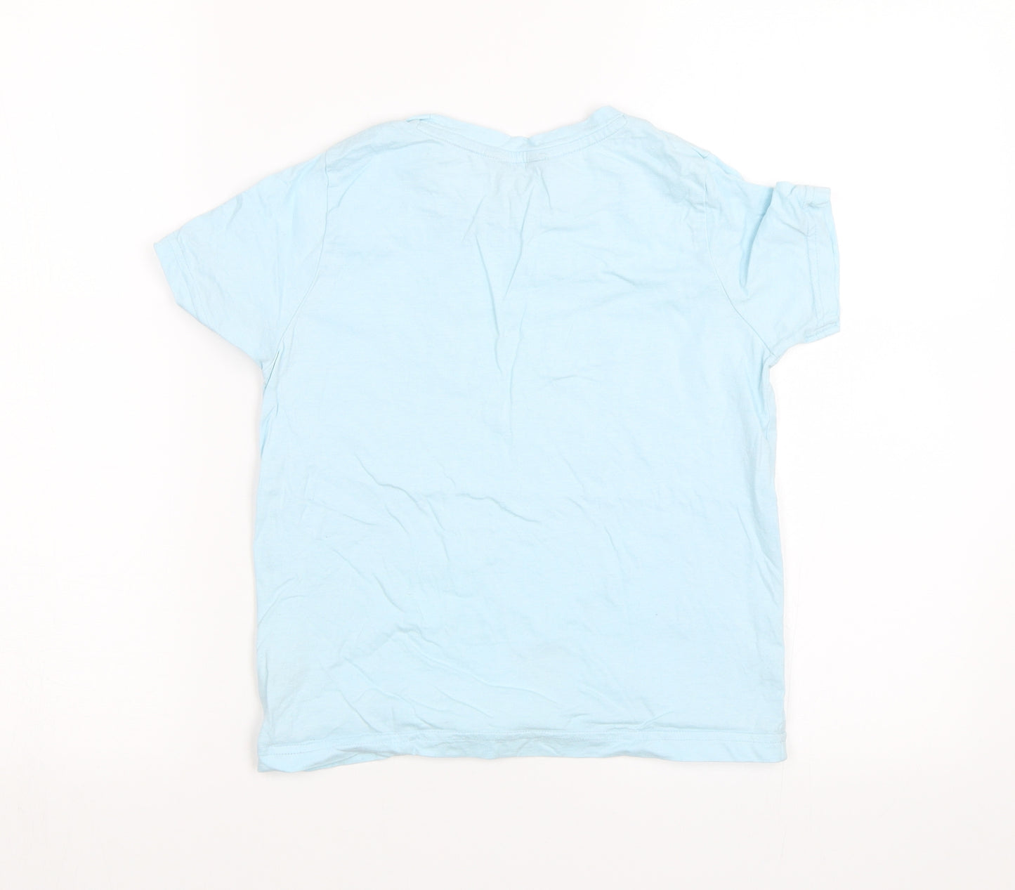 Fluid Girls Blue   Basic T-Shirt Size 9-10 Years  - Let it snow