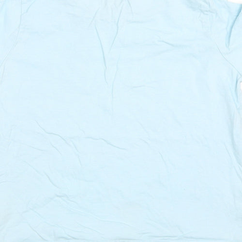Fluid Girls Blue   Basic T-Shirt Size 9-10 Years  - Let it snow