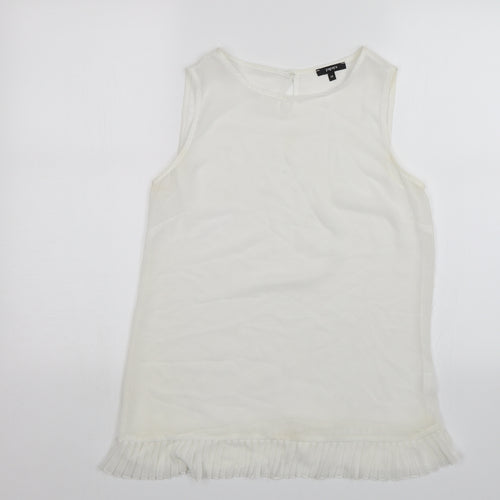 Papaya Womens White   Basic Blouse Size 10