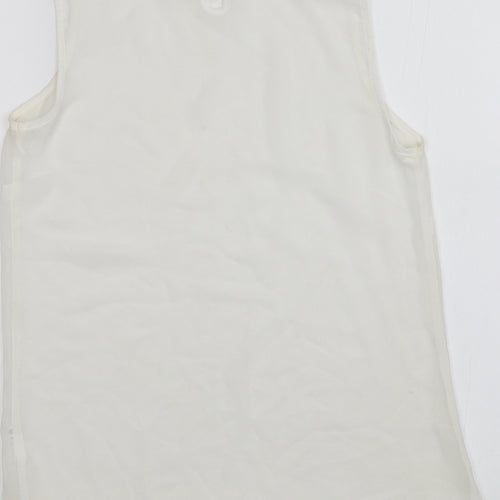 Papaya Womens White   Basic Blouse Size 10