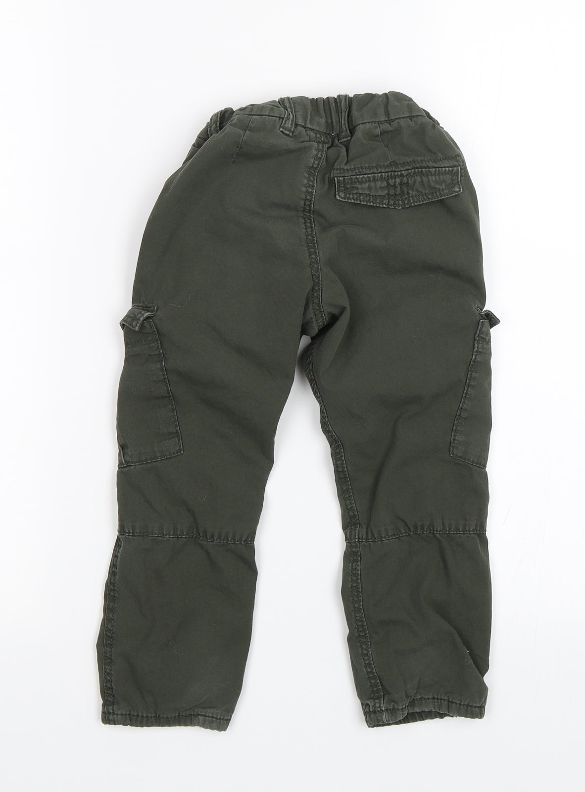 H&M Boys Green   Cargo Trousers Size 4 Years