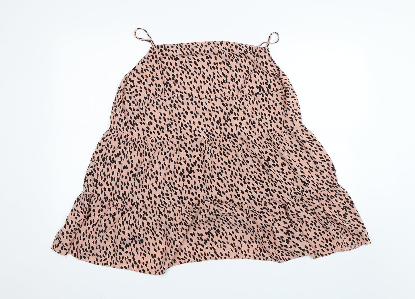 New Look Womens Pink Animal Print  Camisole Blouse Size 16