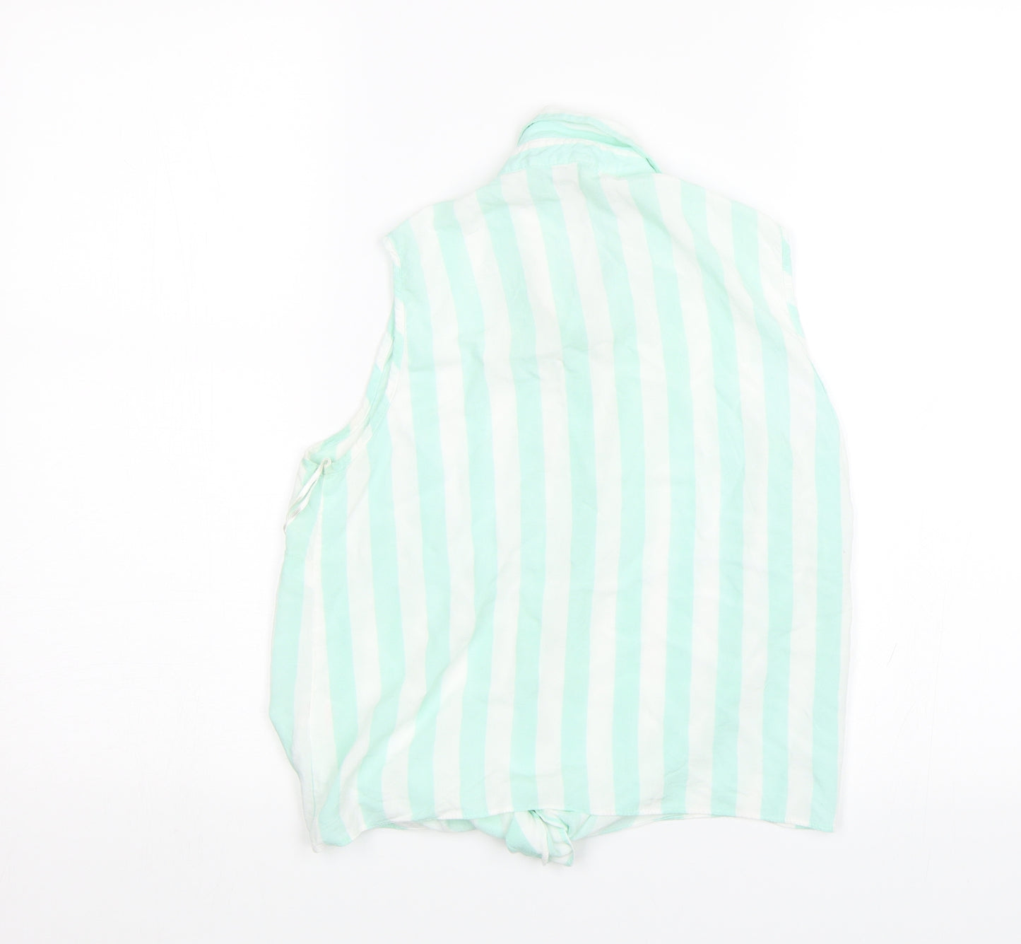 Atmosphere Womens Green Striped  Basic Blouse Size 8