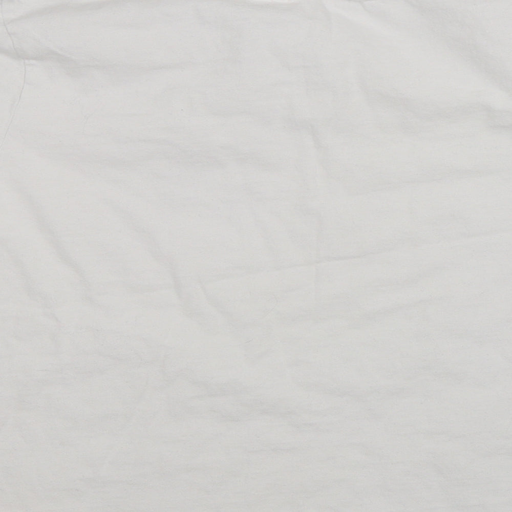 Anne De Lancay Womens White   Basic T-Shirt Size 2XL