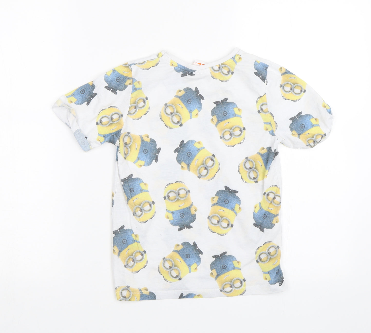 Primark Boys White   Basic T-Shirt Size 7-8 Years  - Despicable Me