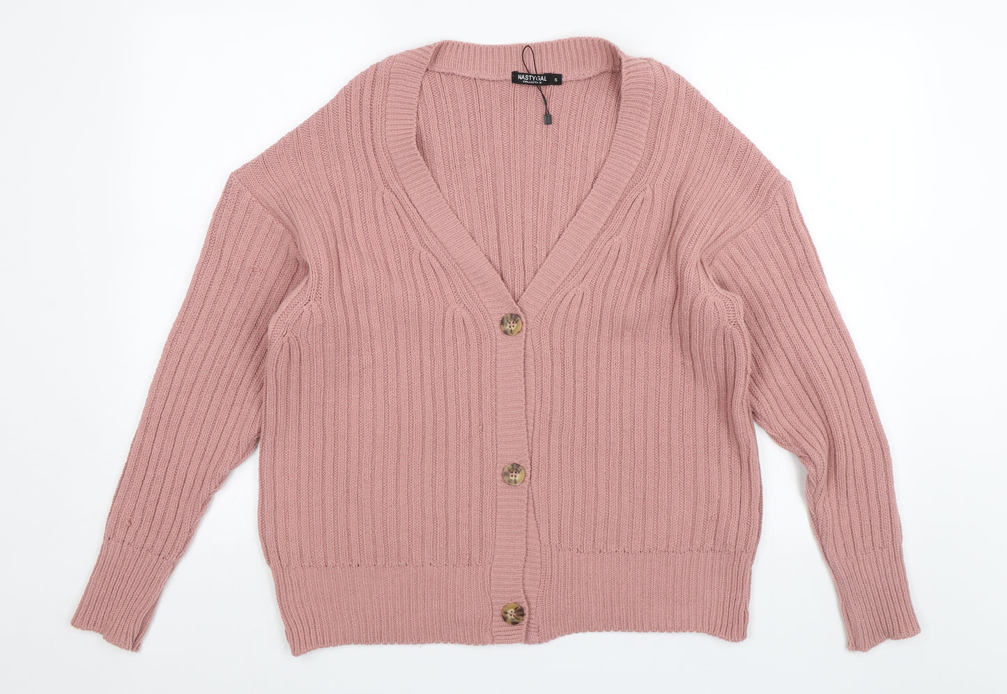 Nasty Gal Womens Pink   Cardigan Jumper Size S