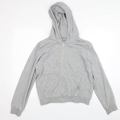 Divided Womens Grey   Full Zip Hoodie Size S