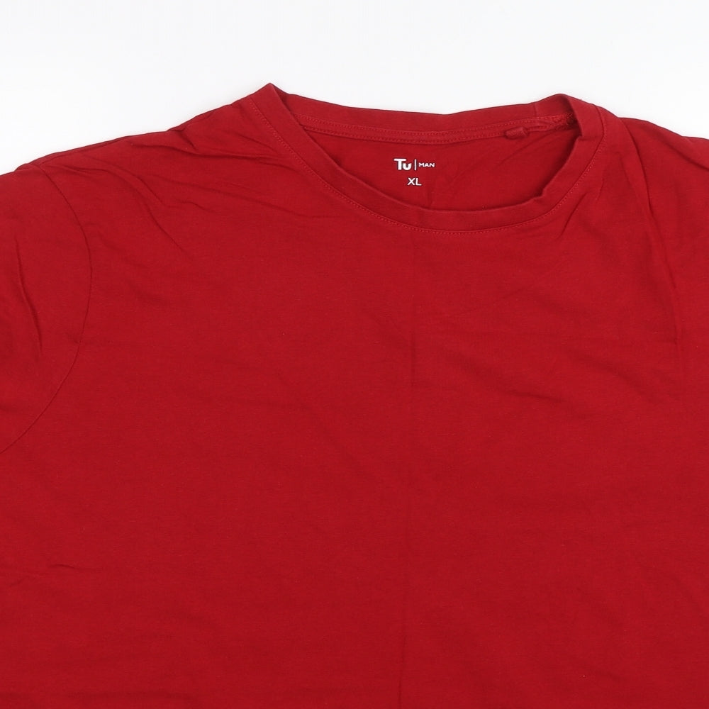 TU Mens Red    T-Shirt Size XL
